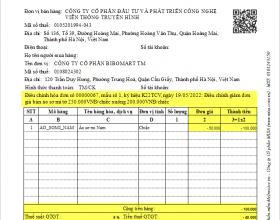 Có được xuất hóa đơn âm không?